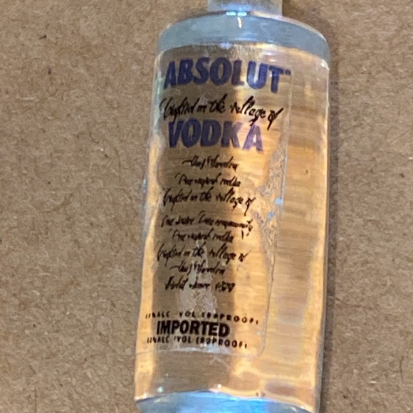 Hand made vodka, miniature bottle, sterling, silver earrings. - Picture 2 of 6